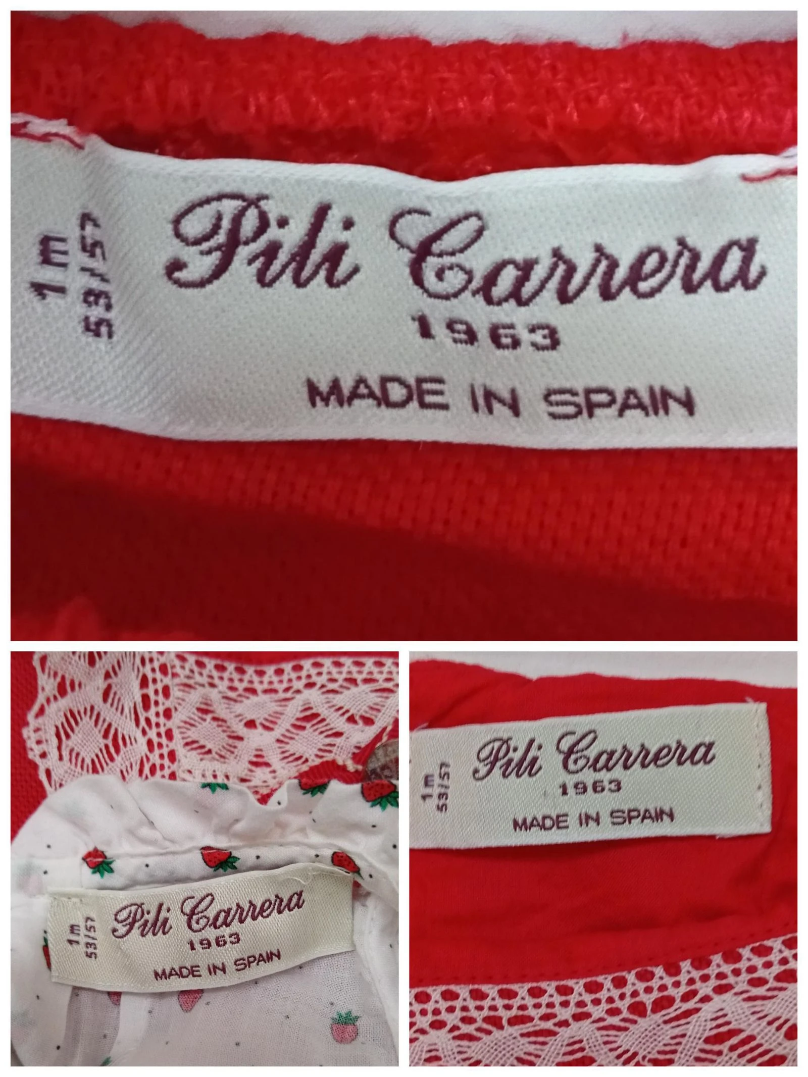 Lote  bebe niña de Pili Carrera  talla 1-3 meses – photo 4